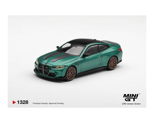 (PREORDER) MINI GT 1:64 BMW M4 CS FROZEN ISLE OF MAN GREEN METALLIC – LIMITED EDITION MGT01328-BL 1:64 diecast model