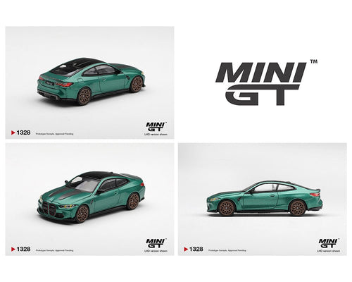 (PREORDER) MINI GT 1:64 BMW M4 CS FROZEN ISLE OF MAN GREEN METALLIC – LIMITED EDITION MGT01328-BL 1:64 diecast model