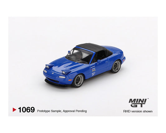 Mini GT 1:64 Mazda Miata MX-5 (NA) Tuned Version in Dark Blue