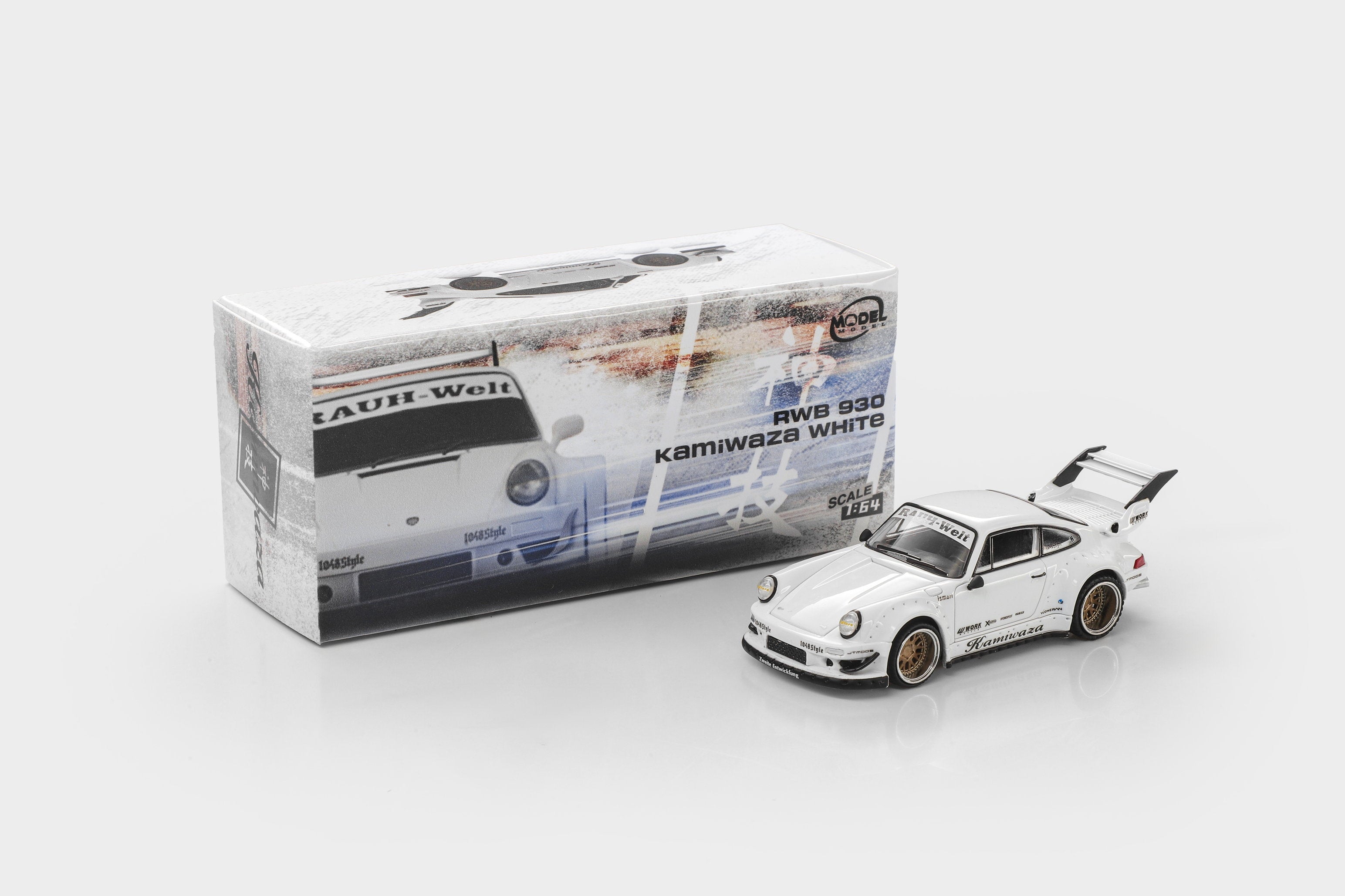 (PREORDER) MODELMODEL 1/64 RWB 930 Kamiwaza White (Blister pack) MM64-RWB930-002 1:64 diecast model