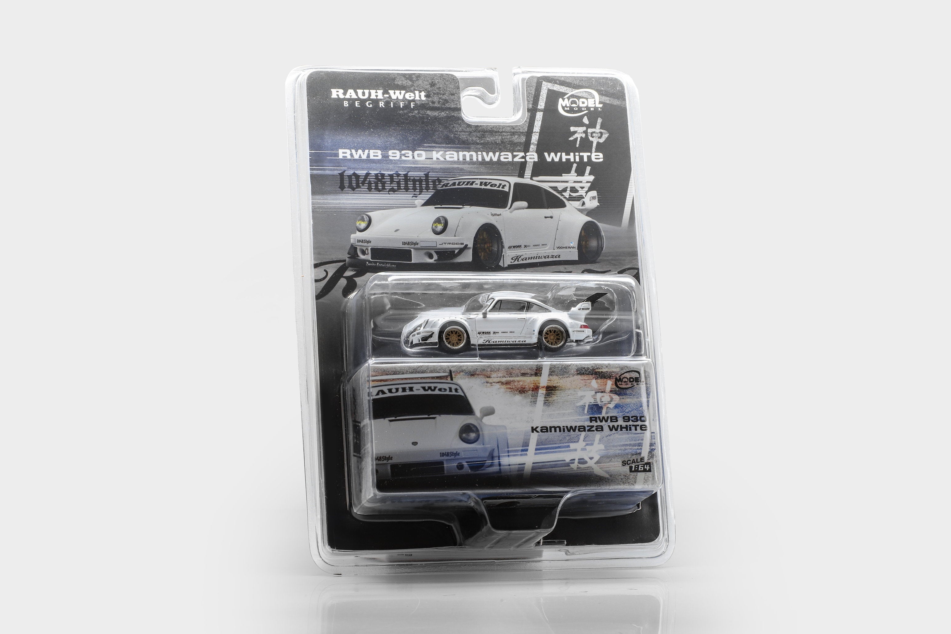 (PREORDER) MODELMODEL 1/64 RWB 930 Kamiwaza White (Blister pack) MM64-RWB930-002 1:64 diecast model
