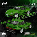 MODELMODEL 1/64 RWB 993 Green MM64-RWB993-008 1:64 diecast model
