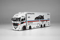 Motorhelix 1/64 scale LB Trucks UD Quon Cargo Truck Athlete in white diecast