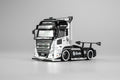 Motorhelix 1/64 scale LB Trucks UD Quon Head diecast model in black and silver