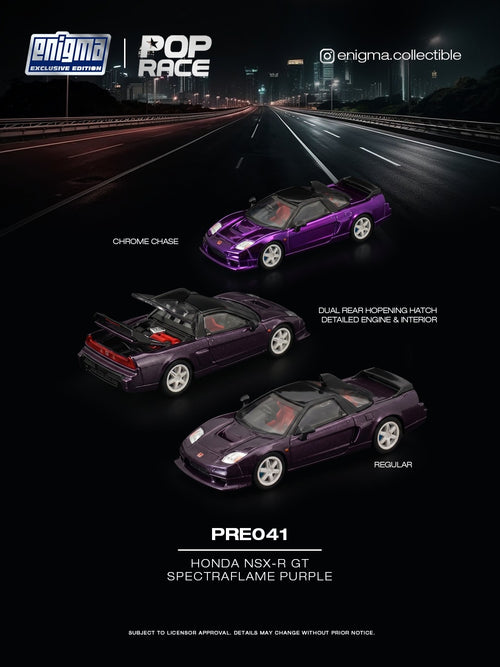 Poprace 1/64 Honda NSX-R GT in Spectraflame Purple, Enigma Exclusive Edition