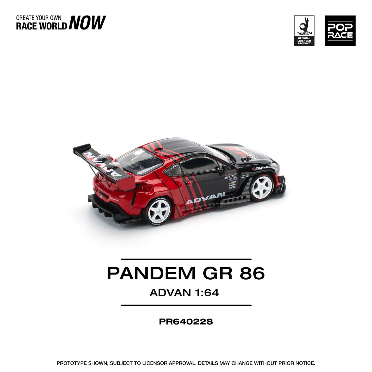 Poprace 1/64 GR86 top-down scale model view