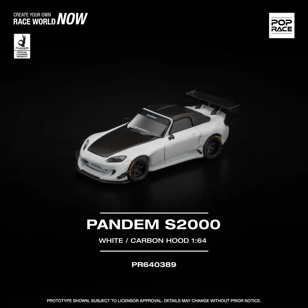 Poprace 1/64 Pandem S2000 Softtop finished in White