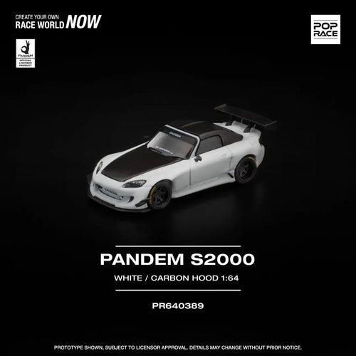 Poprace 1/64 Pandem S2000 Softtop finished in White