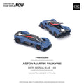 POPRACE 1/64 ASTON MARTIN VALKYRIE SATIN MARINA BLUE PR640096 1:64 diecast model