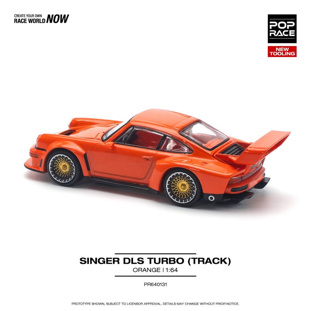 POPRACE 1/64 SINGER DLS TURBO (TRACK) ORANGE PR640131 1:64 diecast model