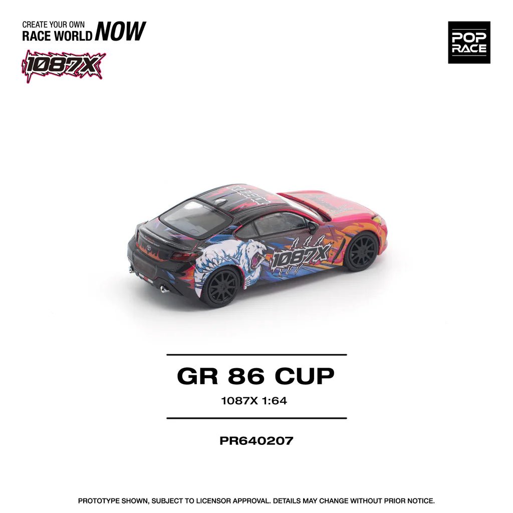 POPRACE 1/64 1087X GR86 CUP PR640207 1:64 diecast model