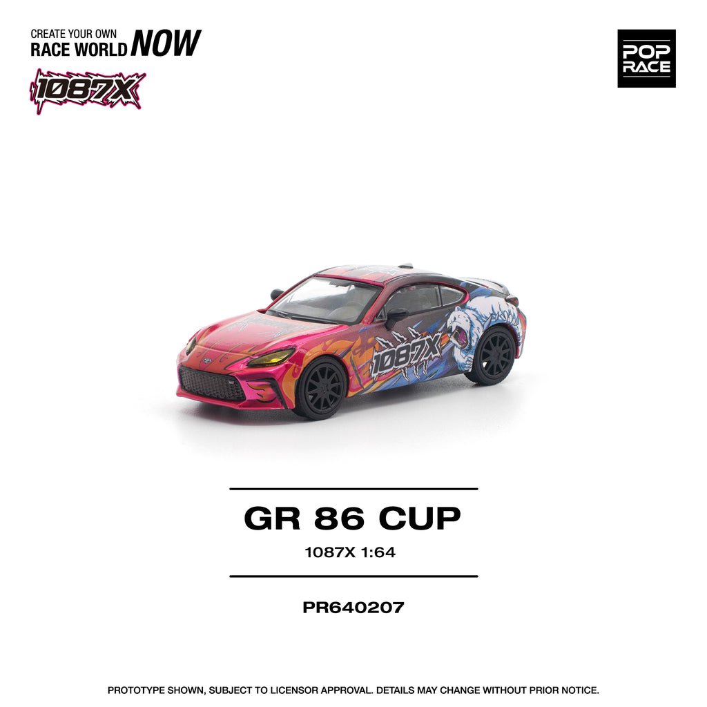 POPRACE 1/64 1087X GR86 CUP PR640207 1:64 diecast model