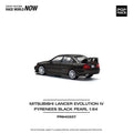 POPRACE 1/64 MITSUBISHI LANCER EVOLUTION IV - PYRENEES BLACK PEARL PR640227 1:64 diecast model