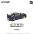POPRACE 1/64 SKYLINE GT - R R33 NISMO MIDNIGHT PURPLE PR640256 1:64 diecast model