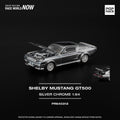 (PREORDER) POPRACE 1/64 SHELBY MUSTANG GT500 - SILVER CHROME PR640312 1:64 diecast model