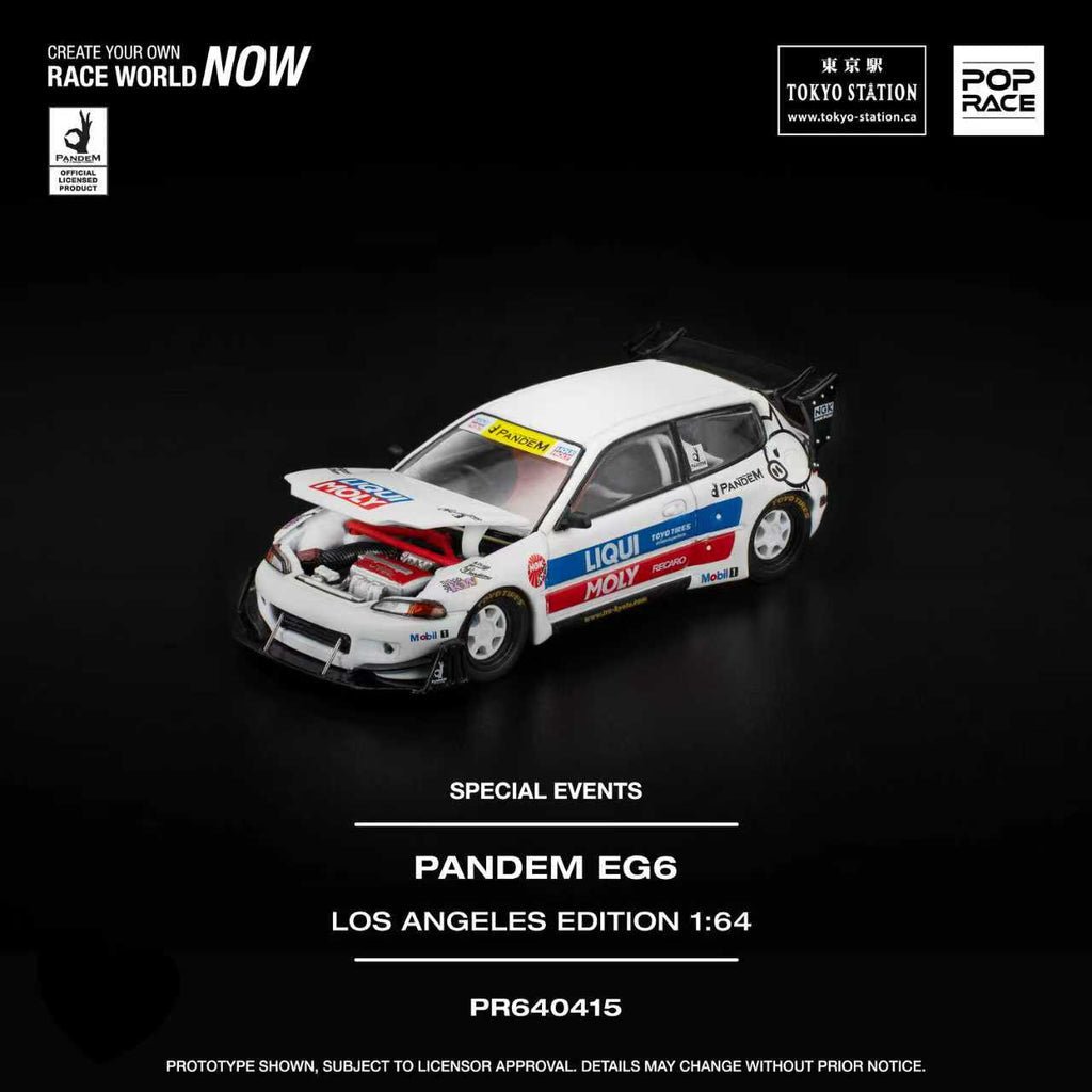 POPRACE 1/64 PANDEM EG6 LOS ANGELES EDITION PR640415 1:64 diecast model