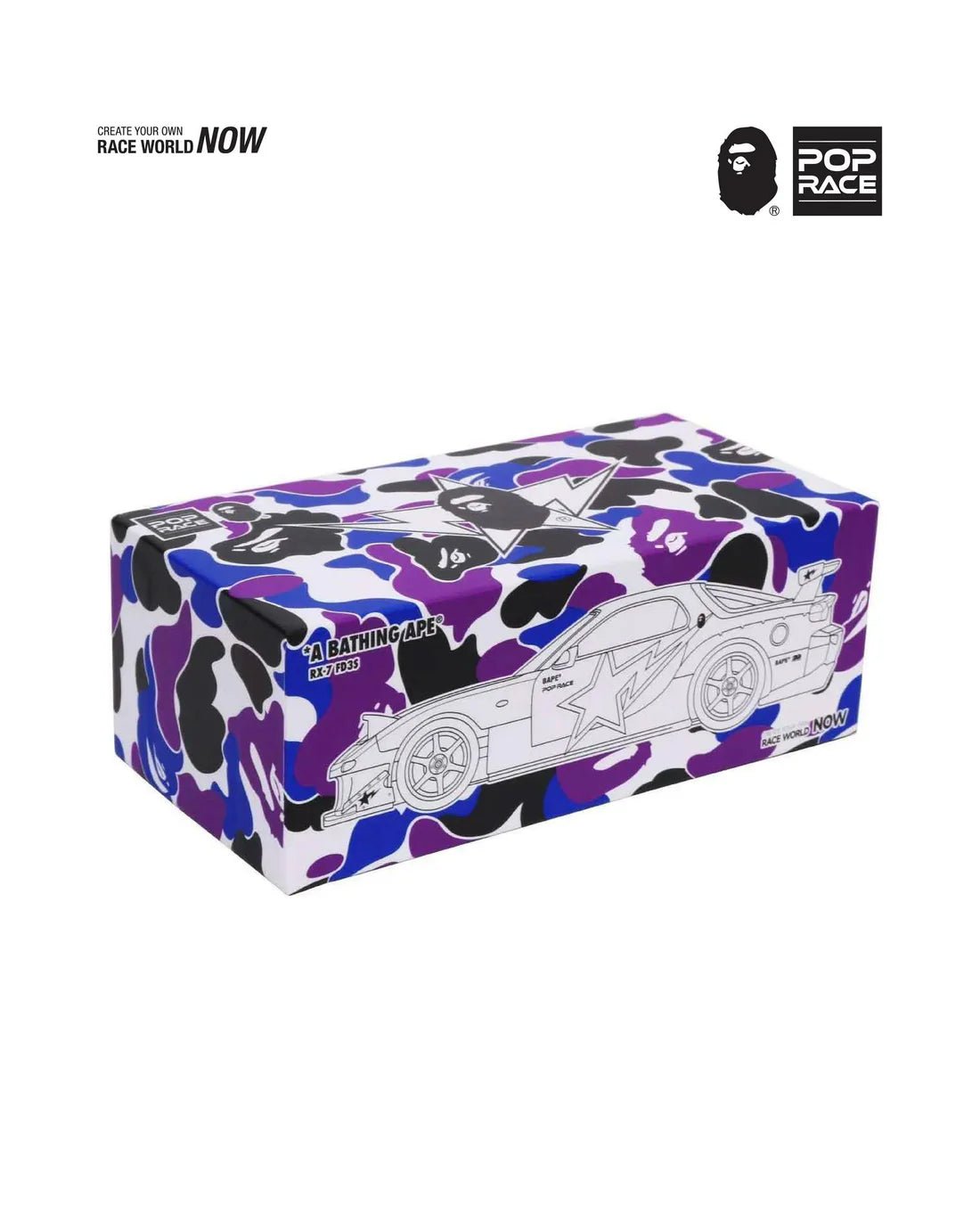 POPRACE 1/64 Mazda RX - 7 FD3S RE - AMEMIYA BAPE STORE Hong Kong 20th Anniversary Special Edition PR640493 1:64 diecast model