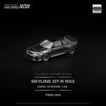POPRACE 1:64 R33 GT - R Dark Chrome PRDC003 1:64 diecast model