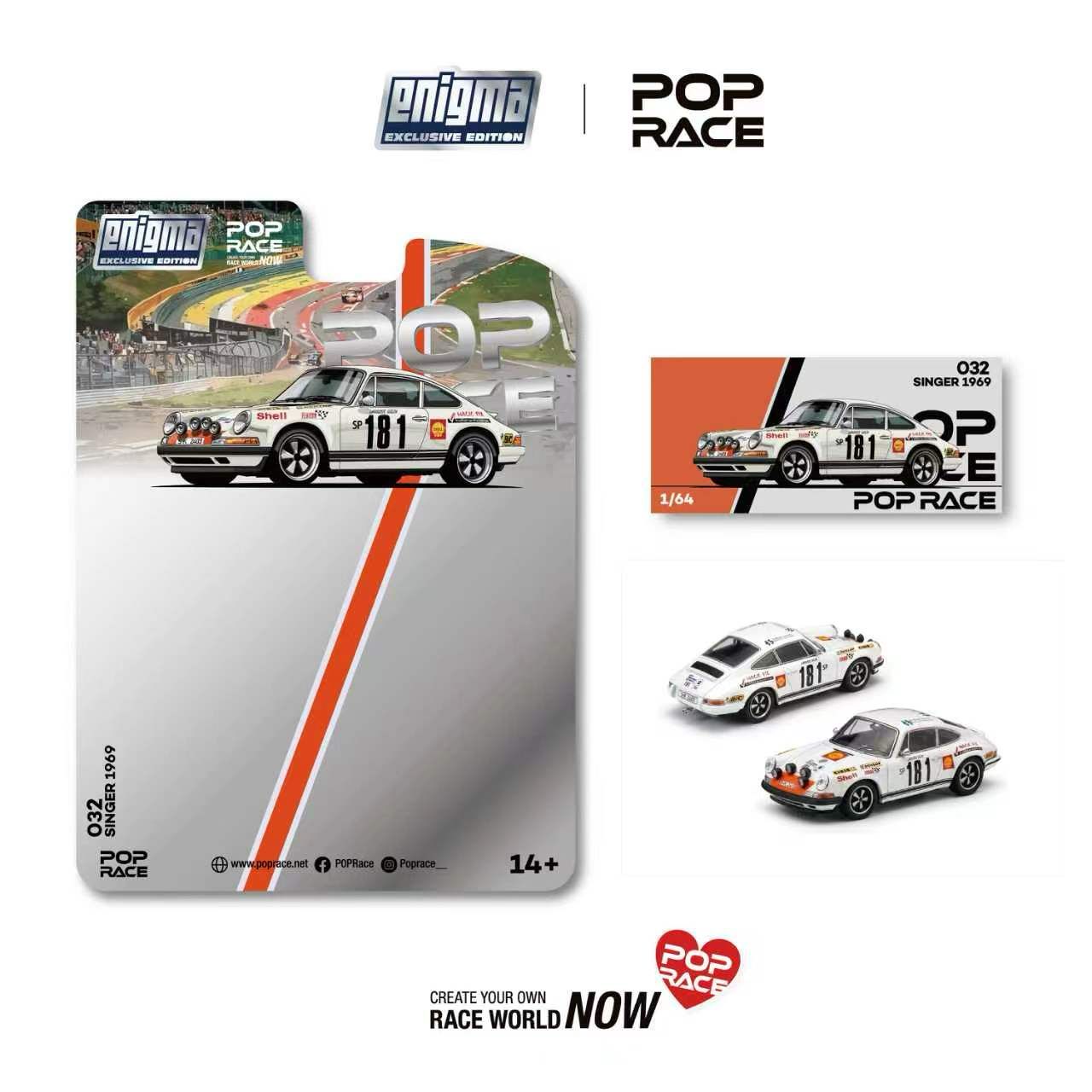 (PREORDER) POPRACE 1/64 SINGER 1969 TOUR DE FRANCE 181 (ENIGMA EXCLUSIVE EDITION) PRE032 1:64 diecast model