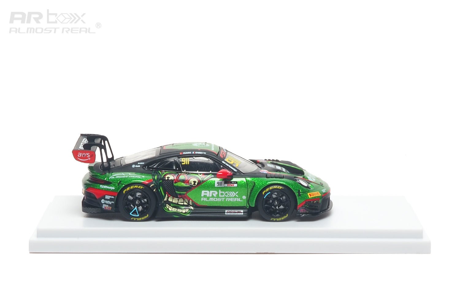 (PREORDER) Almost Real 1/64 Porsche 911 GT3 R 2026 GT World Challenge Asia Mandalika 640006021 911 1:64 diecast model