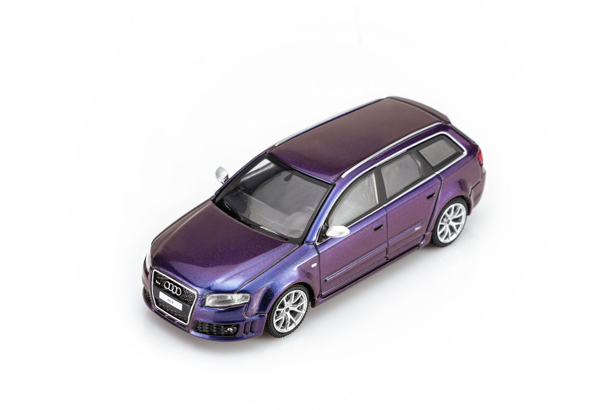 (PREORDER) Motorhelix 1/64 Audi RS4 (B7) 2005 - Armygirl Purple Pearl M68311 1:64 diecast model
