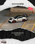 (PREORDER) TARMAC WORKS MINICHAMPS64 Porsche GT3RS (992.1) MR, White Red Tarmac Special Edition T64MC-023-WR 1:64 diecast model