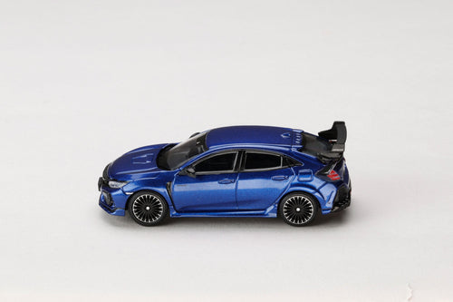 (PREORDER) HOBBY JAPAN JDM64 1/64 MUGEN CIVIC TYPE R (FK8) 2017 - Racing Blue Pearl HJDM011-24 1:64 diecast model