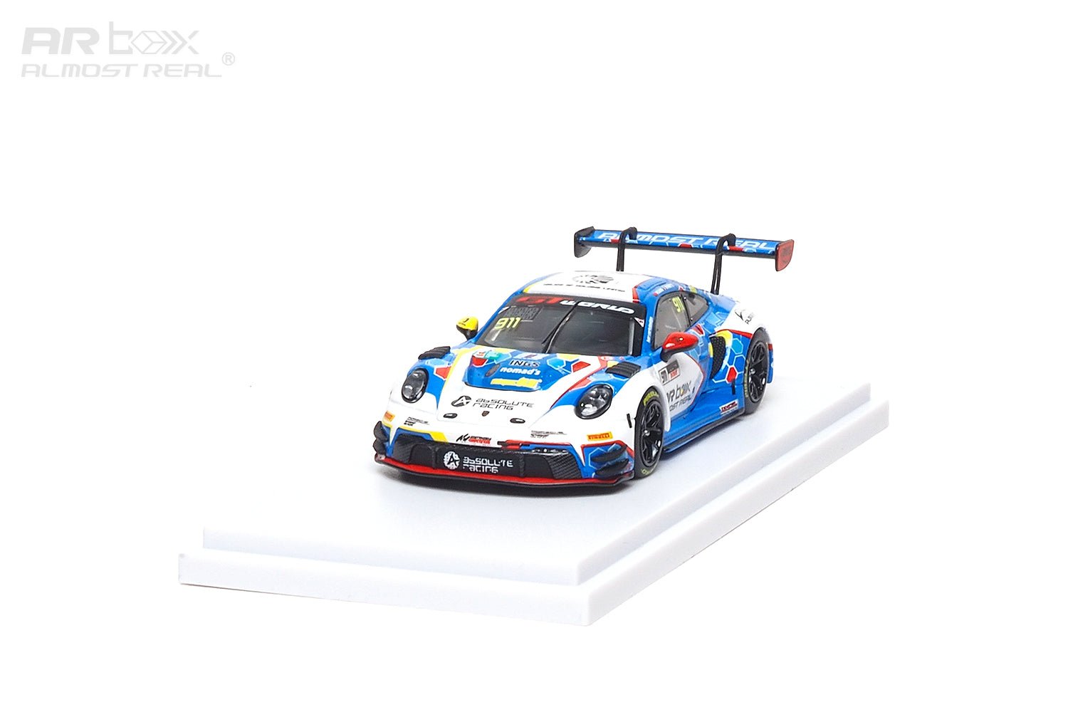 (PREORDER) Almost Real 1/64 Porsche 911 GT3 R - 2026 GT World Challenge Asia Sepang 911 Presentation Car 640004001 1:64 diecast model