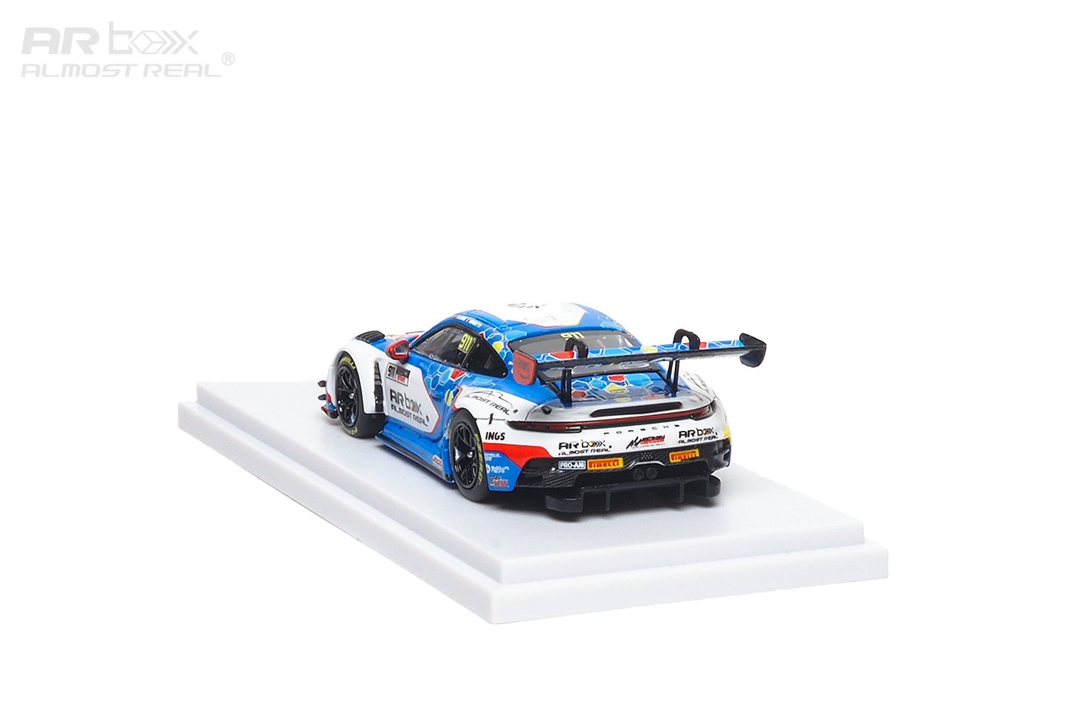 (PREORDER) Almost Real 1/64 Porsche 911 GT3 R - 2026 GT World Challenge Asia Sepang 911 Presentation Car 640004001 1:64 diecast model