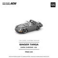 POPRACE 1/64 SINGER TARGA DARK CHROME PRDC001 1:64 diecast model