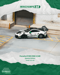 (PREORDER) TARMAC WORKS X MINICHAMPS 1/64 PORSCHEGT3RS(992.1) MR WHITE GREEN 1:64 diecast model