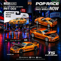 (PREORDER) POPRACE x TS Exclusives 1/64 TOP SECRET SUPRA A80 GT300 ORANGE CHROME PRT003 1:64 diecast model