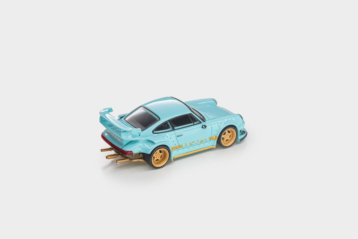 ModelModel 930 widebody kit detail, Tiffany Blue paint