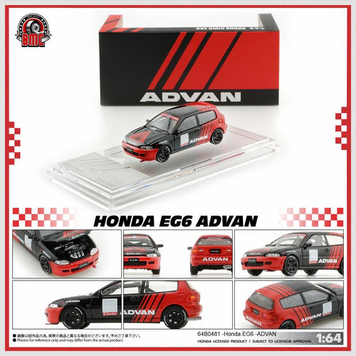 BMC 1/64 Honda EG6 EG chassis ADVAN livery right-hand drive