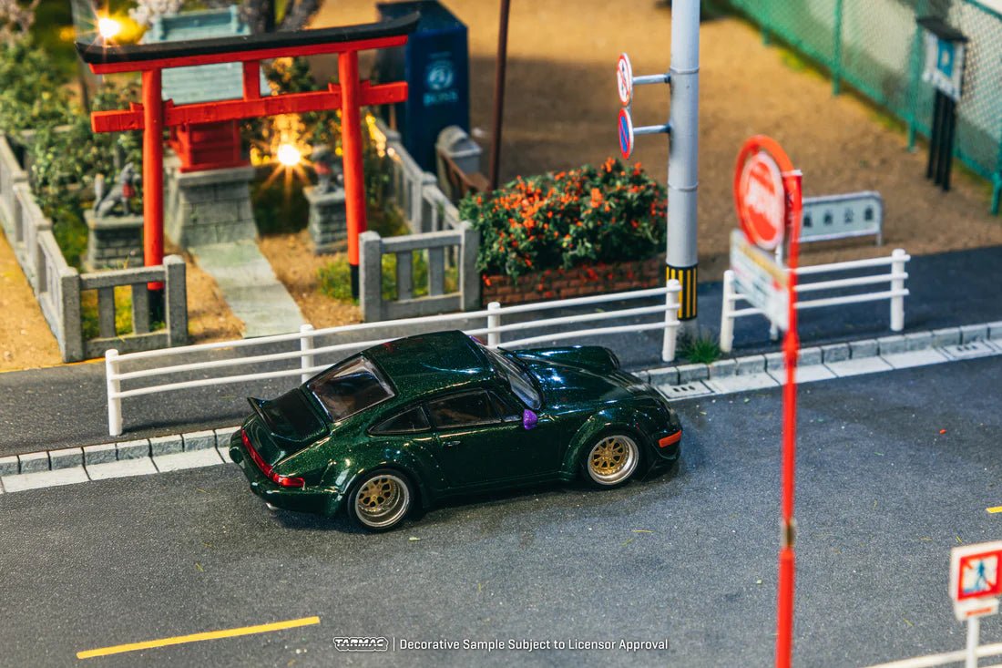 TARMAC WORKS HOBBY64 1/64 RWB 964 Green T64 - TL037 - GR 1:64 diecast model