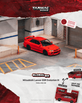 (PREORDER) TARMAC WORKS MITSUBISHI LANCER GSR EVOLUTION III RED T64G-050-RE 1:64 diecast model