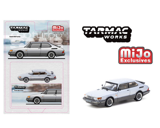 Tarmac Works 1:64 Saab 900 Turbo in Silver – Mijo Exclusives